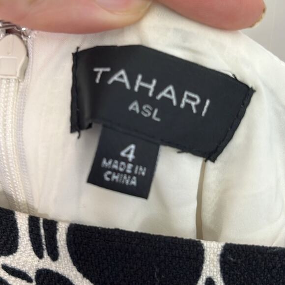 Womens Tahari ASL Border Print Fringe Sheath Dress Size 4 - Picture 10 of 11